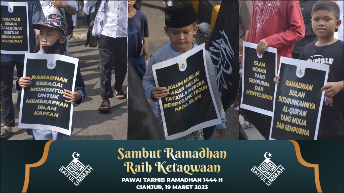 mbutvofficial's tweet photo. GENDA TARHIB RAMADHAN 1444 HIJRIYAH: MENYAMBUT RAMADHAN RAIH KETAKWAAN

Alhamdulillah hari ini di Cianjur pada hari Ahad tanggal 19 Maret 2023 tim "Majelis Baitul Ummah" mengadakan agenda Pawai Tarhib Ramadhan dengan tema "Menyambut Ramadhan Raih Ketakwaan." https://t.co/nevTL1ppR8