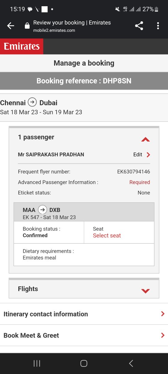 SP220378's tweet photo. @emirates  I had made a booking with Reference DHP8SN and paid through UPI. It was already deducted from my account and your customer service told me the money was not received. Bank confirm the payment has gone through to the beneficiary on 17th March. Can you please check? https://t.co/Lfk8qYaDny