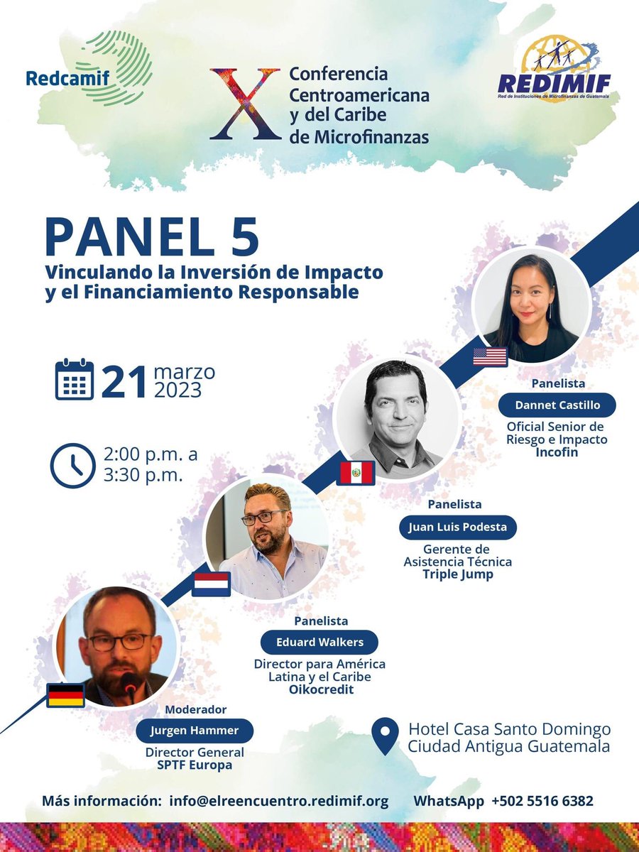 CeriseSptf's tweet photo. Cerise+SPTF is looking forward to this week’s X Central American &amp; Carribean Conference of #Microfinance for great discussions about #ClientProtection, #InclusiveFinance, our #UniversalStandards for Social &amp; Environmental Performance Management &amp; much more. 
#FinancialInclusion https://t.co/iTPs6gqPyc