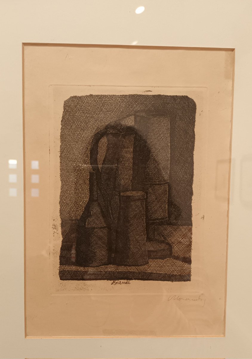 ReadButNotHeard's tweet image. Stunning etchings by #Morandi @Estorick. Finally got to visit and see them in the flesh. Inspirational markmaking representing everyday objects you'd have around your house.