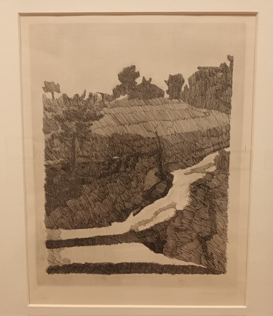 ReadButNotHeard's tweet image. Stunning etchings by #Morandi @Estorick. Finally got to visit and see them in the flesh. Inspirational markmaking representing everyday objects you'd have around your house.