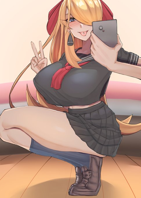 自撮りシロナさん 