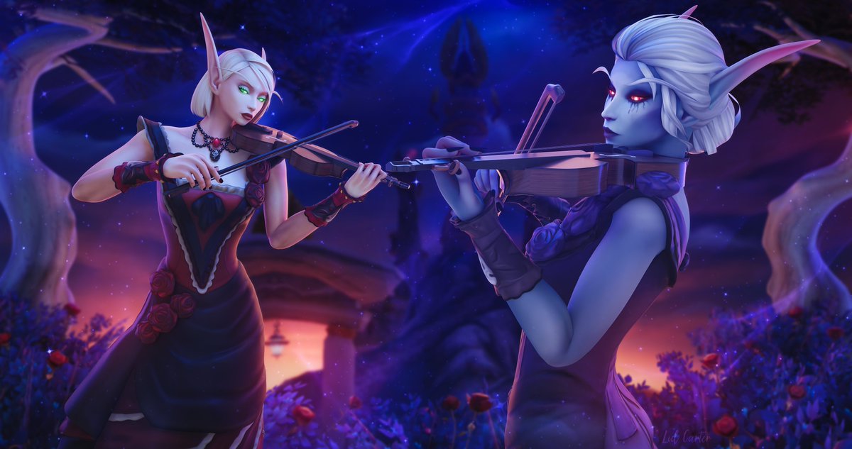 lidcarter's tweet photo. Elven melody 🎶

January Monthly Giveaway Award for @Levioloneux 💜 Monthly giveaways on my https://t.co/IKSzxis4MI 🧡

#worldofwarcraft #sylvanaswindrunner #bloodelf https://t.co/TAHgLZwiJT