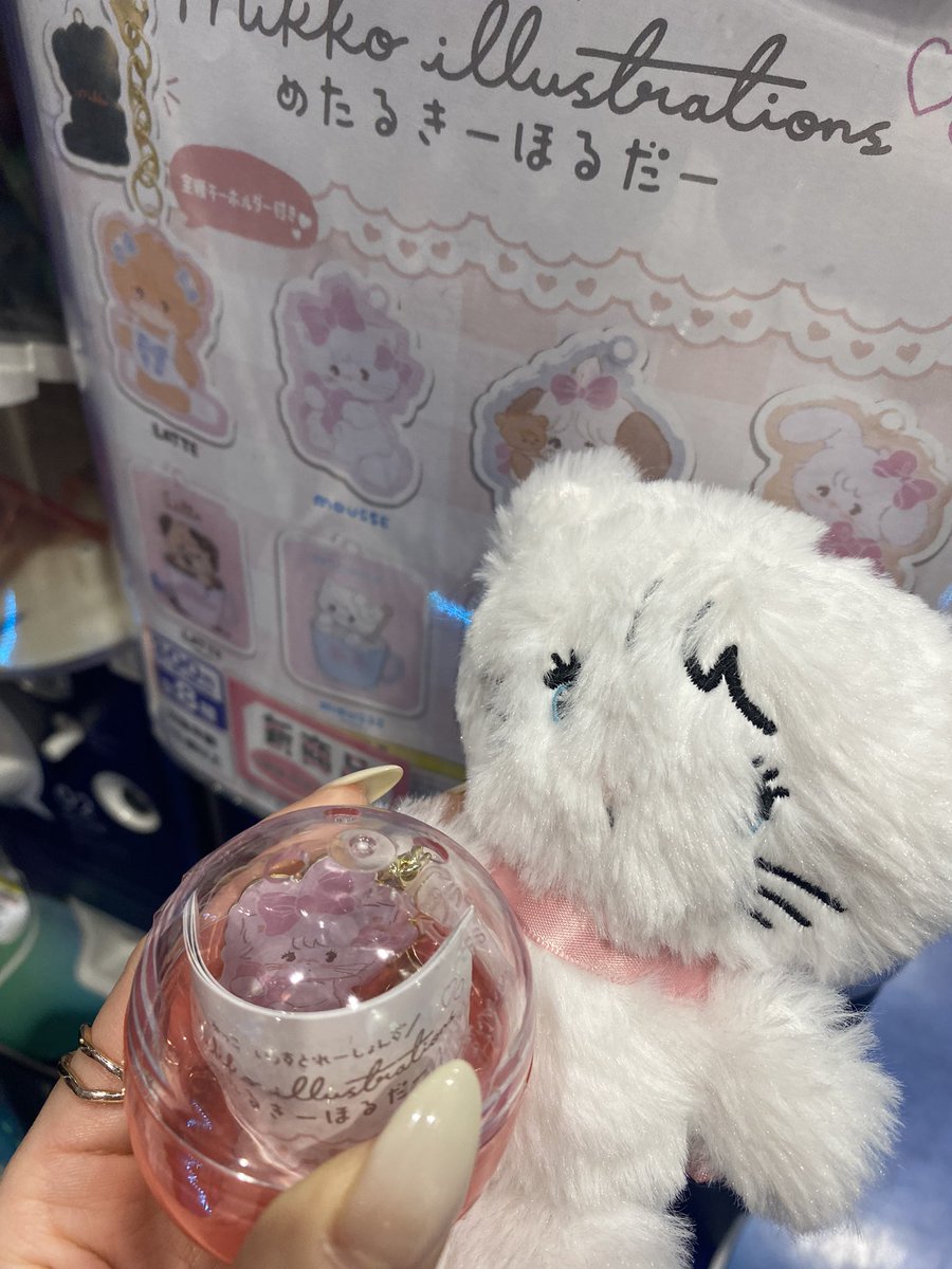 mami0804_vm's tweet image. ムースとガチャガチャ回してきました！
1番狙ってたリボンのムースGET出来て嬉しかった🎀🐱🤍
@hphpmikko