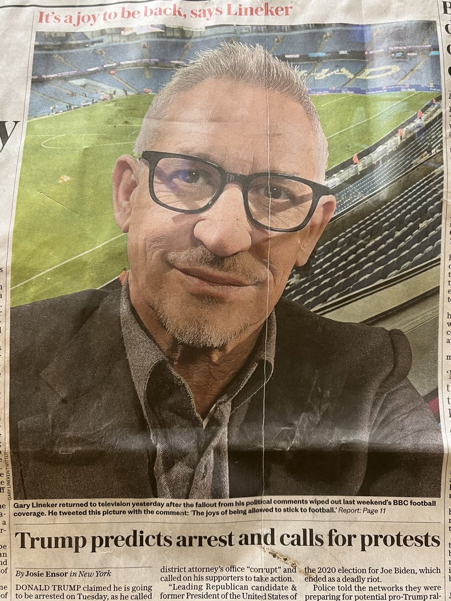 PlatformE's tweet photo. “The joys of being allowed to stick to football”. Is this guy as thick as he presents himself? Own goal, surely to use his language. No one wanted him to talk about anything other than football. (and I’m not bothered about that!) https://t.co/S7liAEijGb