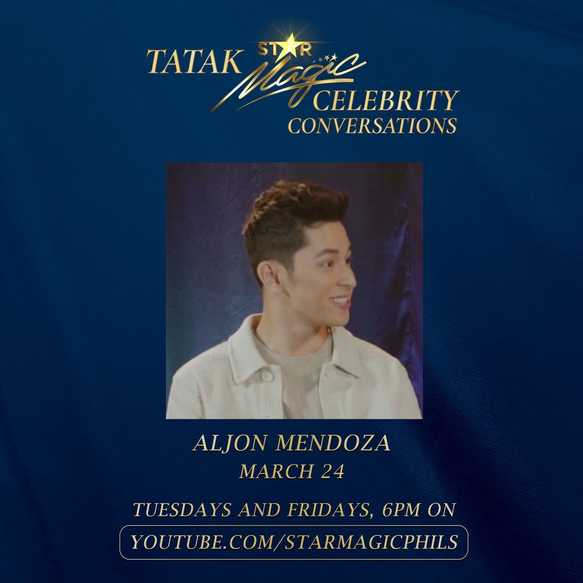 On this Thursday’s “Tatak Star Magic Celebrity Conversations” episode, have an exclusive seat with Pinoy Big Brother Otso’s “Shy Charmer of Pampanga” and Teen Clash’s “Ice” - Aljon Mendoza! Catch his exclusive interview at 6 PM on Star Magic’s Youtube Channel!