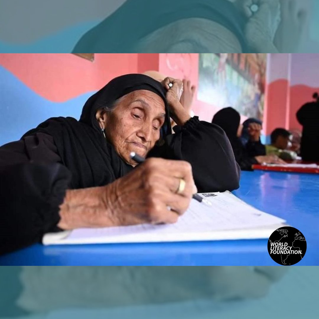 WorldLiteracy's tweet photo. 87-year-old Egyptian Zubaida took her literacy test this week and attained her certificate. As part of International Women’s Day (March 8), the World Literacy Foundation will share stories about girls and women pursuing reading. See what #WLF is about: https://t.co/j8NfS2gcRz https://t.co/eWoEBDQVi6