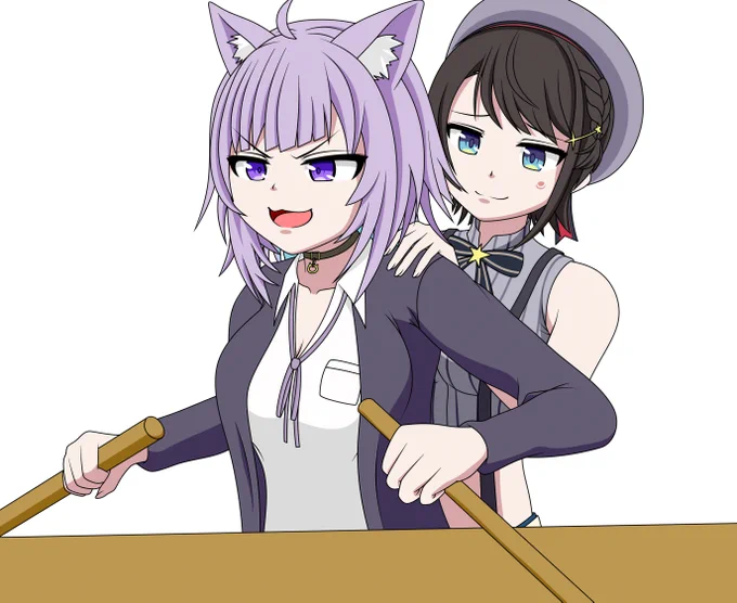 スバル相手にふざけ散らかすおかゆが好きすぎる#絵かゆ #プロテインザスバル 