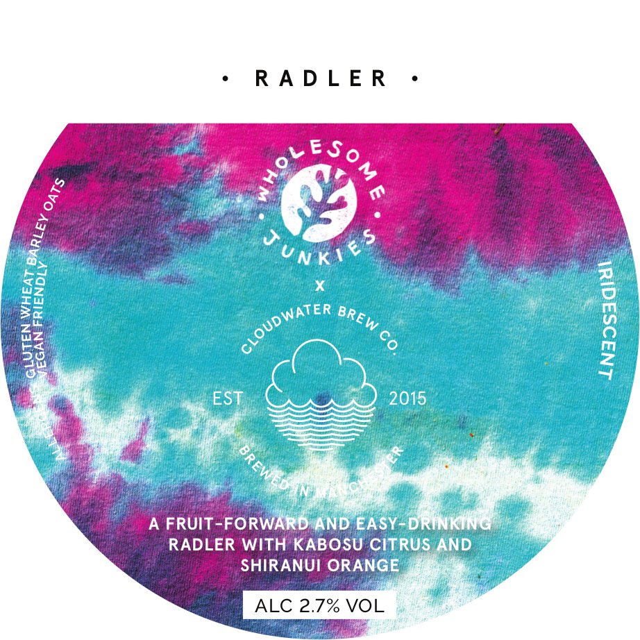 We also have Iridescent, a radler from Cloudwater on keg