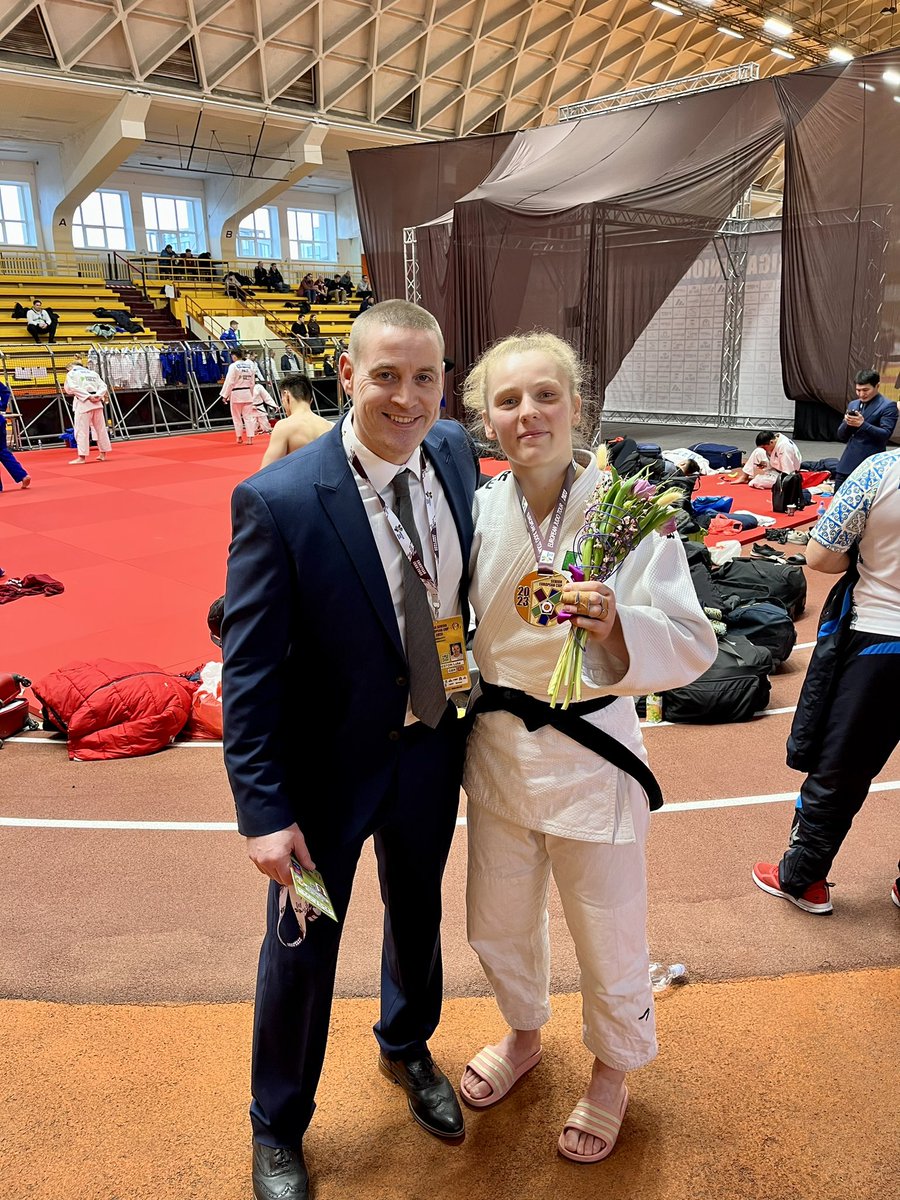 LukePreston_CJC's tweet photo. A great 🥇from Rachael Hawkes (IRL) today in Latvia. Great work also from Irish coach @NathonBurns ! https://t.co/QKJtUacYUK