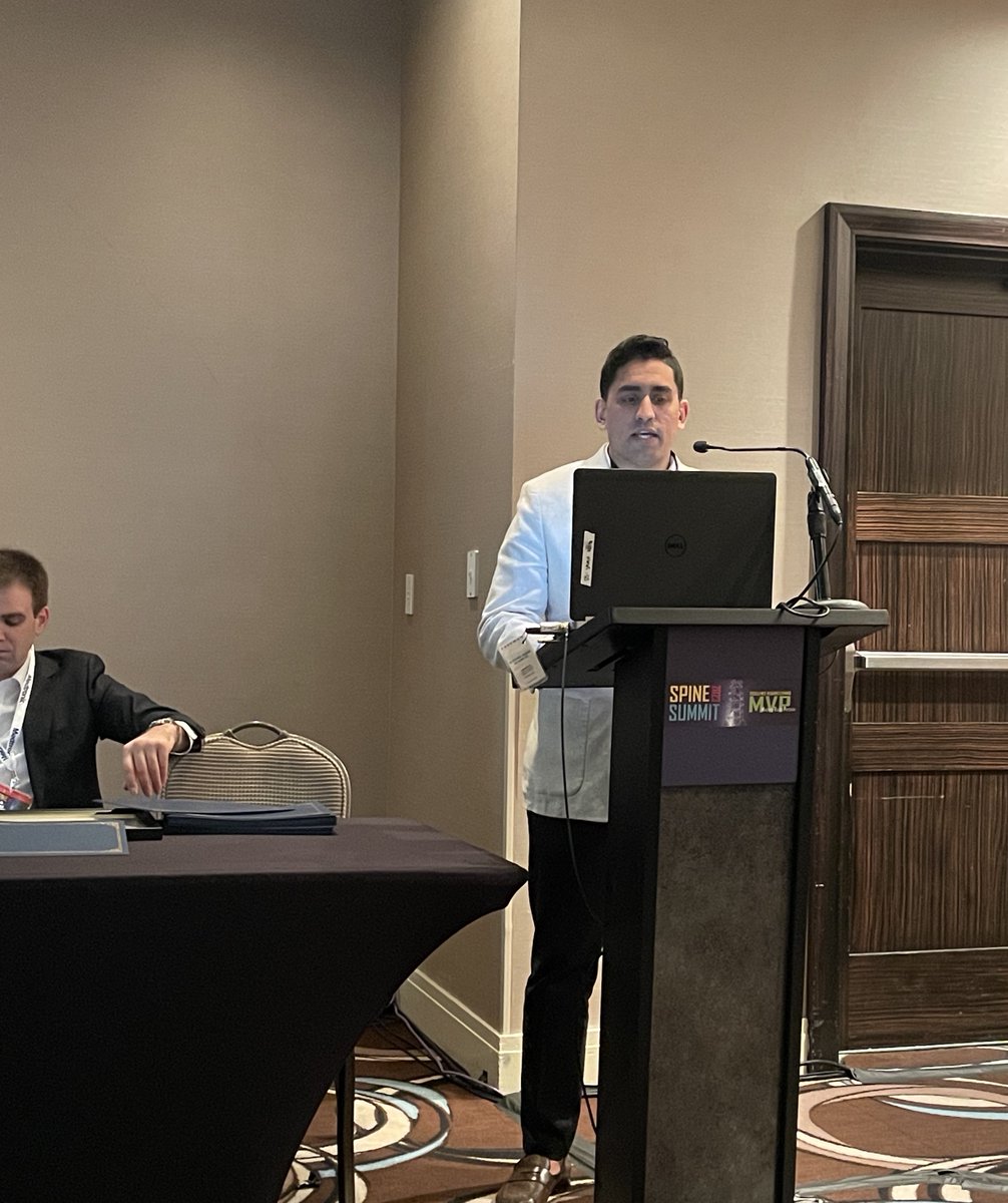 tdazad's tweet image. Brief, but rewarding trek to @spinesection #spinesummit to present our work @HopkinsNsurg @Divyaansh_Raj @elliotthaut @DctrJByrne @DrNTheodore on BCVI in c-spine trauma as a Kuntz Scholar

Cool talks, great weather, even better people @BenElderMD @JGreenberg_MD  @IDavidConnolly