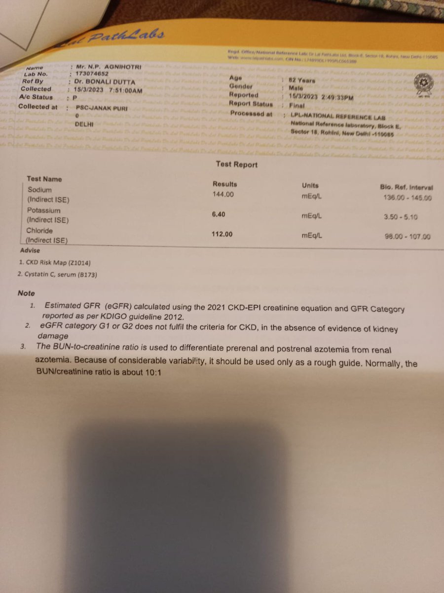 alllrounderrr's tweet image. @lalpathlabs your B1 Janakpuri Center coming up with inconsistent reports for senior citizens #drlalpathlabs #pathology #pathlabs #poorreporting