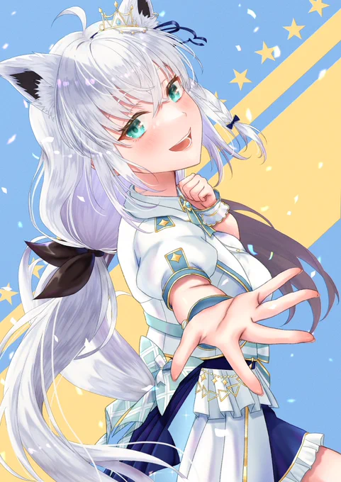 ライブお疲れ様でした可愛いなぁイイなぁいつか現地で見てみたいなぁ#絵フブキ 