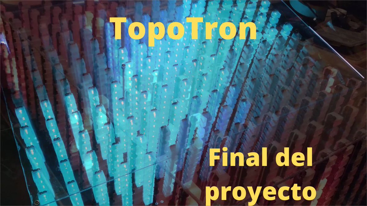 Aqui está el video que he subido a Youtube sobre #topotron , display volumetrico de baja resolución. #volumetricdisplay #esp32 #wled #3Dprinting <a href="/goteofunding/">𝗚𝗼𝘁𝗲𝗼</a> 

youtu.be/Q9zxnM4hWjM
