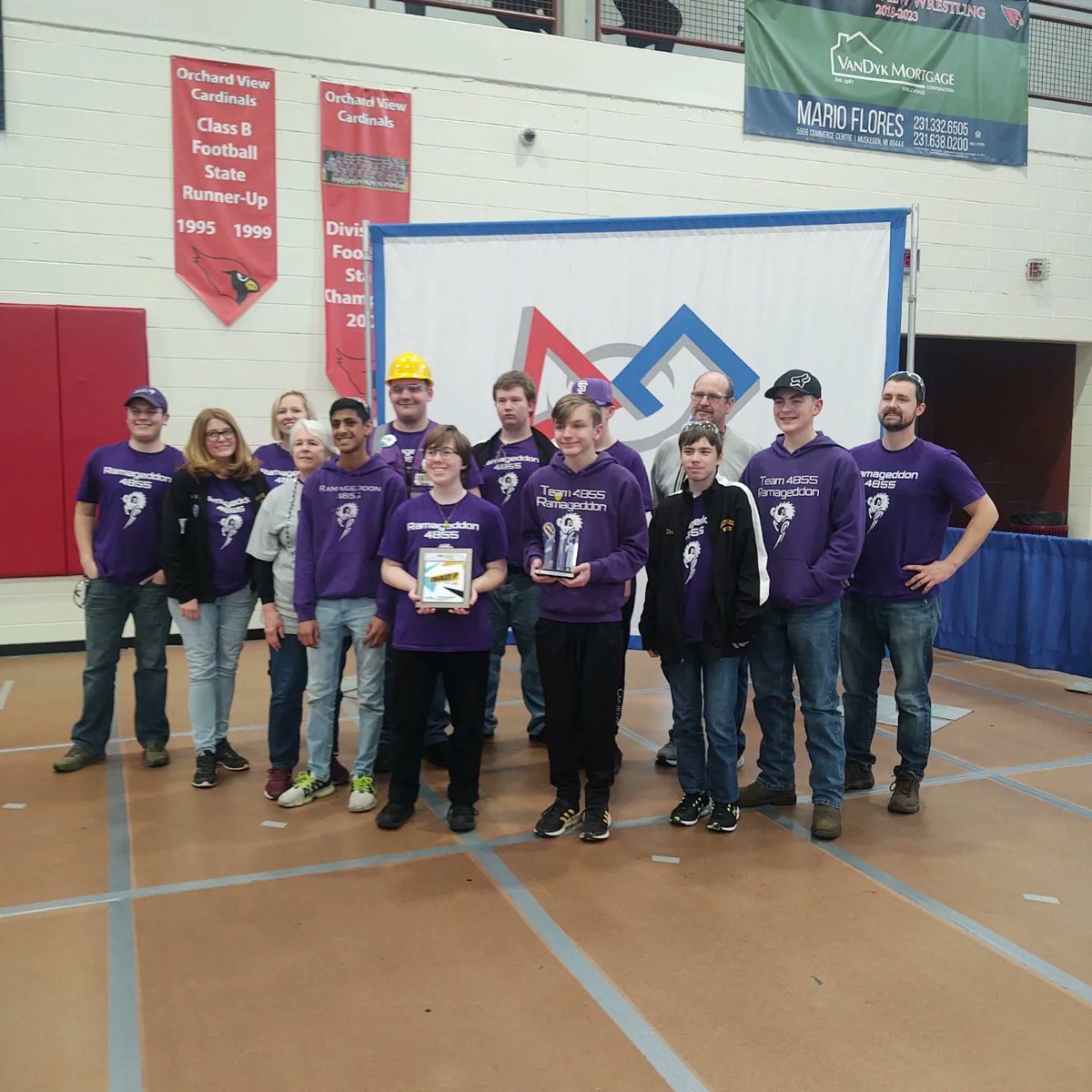 Ramageddon4855's tweet photo. We won the Sustainability Award at the Muskegon District Competition this weekend! We are grateful for our community who has helped us sustain and grow our team for the past 11 seasons. https://t.co/ZRxppdDYdh