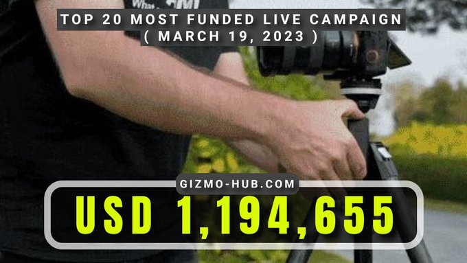 top 20 most funded live crowdfunding this week march 2023