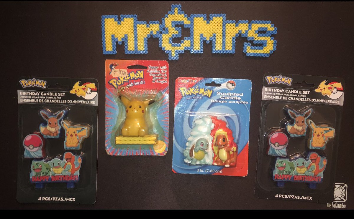 MrMrsPokemon's tweet photo. Mail day! Newest Pokémon collectibles! Designware Pokémon sculpted candle, Pokémon topper with candle set & a set of birthday candle sets. #vintage #collectible #candles #designware #birthday #SundayFunday https://t.co/hYzfR7ReOt