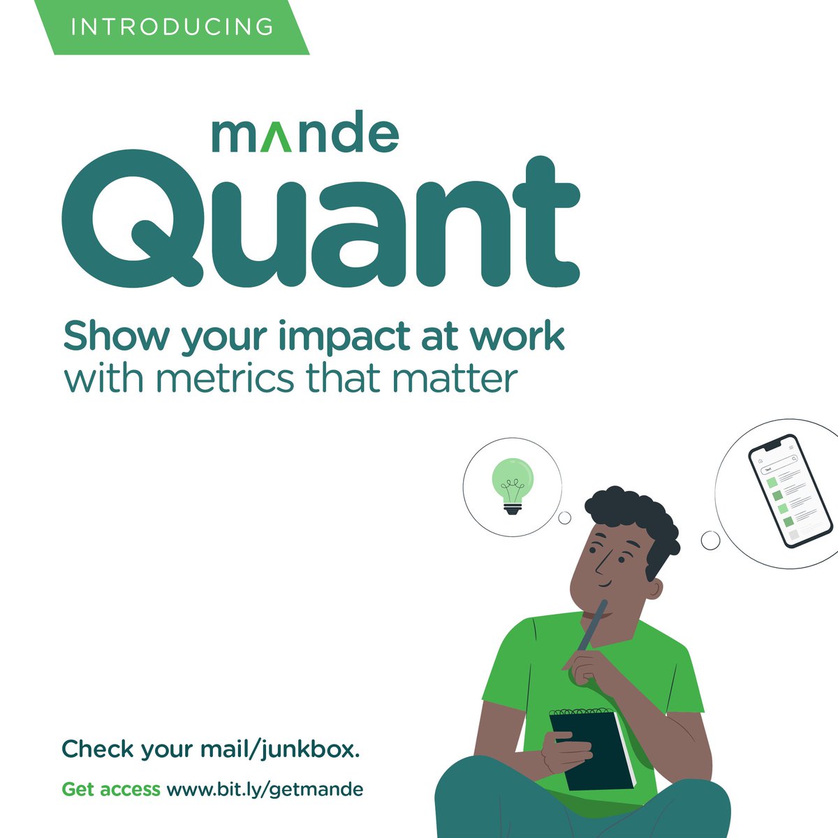 themandeapp's tweet photo. Bring the receipts to your Q1 performance review. Mande Quant shows you the right metrics to quantify your achievements.

Be on track and stay motivated with Mande Quant.
#MandeQuant  #FeelYourGrowth https://t.co/Mtm2yA6XVL