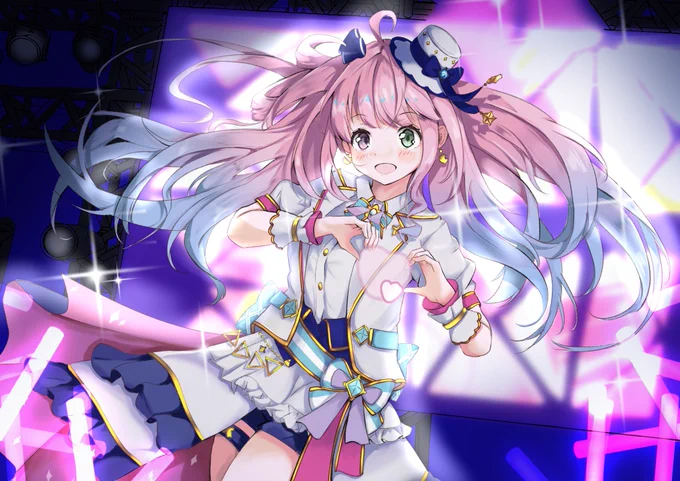 4thライブおつかれさまでした。今年も配信組でしたが来年は現地でみたいです。※背景なしのんなたんはRTにつけました。#ルーナート #姫森ルーナ 