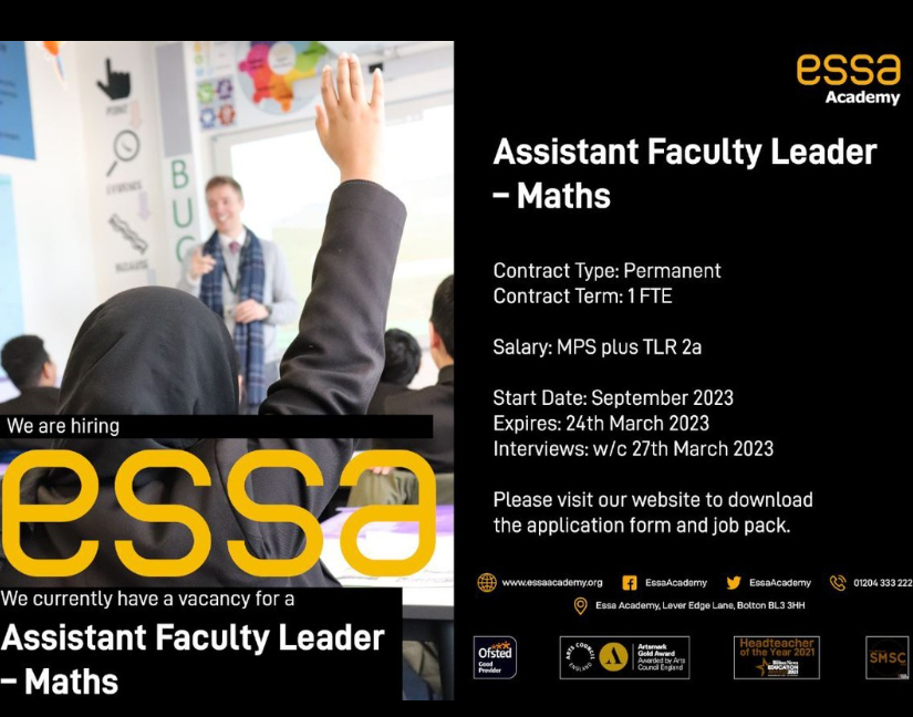 Essa Academy on Twitter "We have an exciting opportunity for an