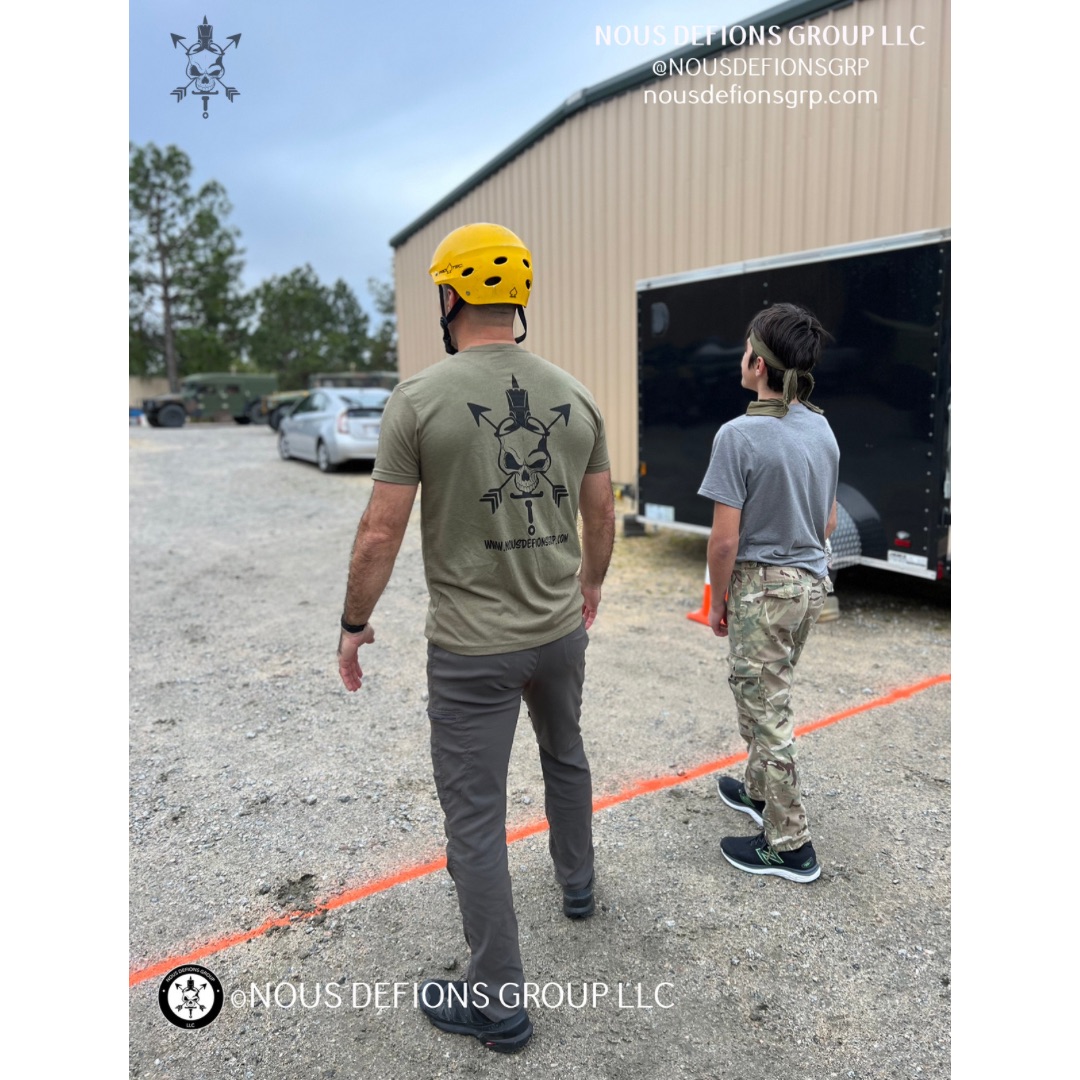 NDG-sponsored athlete getting ready to start the Obstacle Course during the Special Forces Association Chapter 100 - Tactical Application Shoot (TAS) 2023 held at Oak Grove Technologies - Training Center.

#NDGLLC #FearTheSkull #SpecialForces #DeOppressoLiber #NousDefions