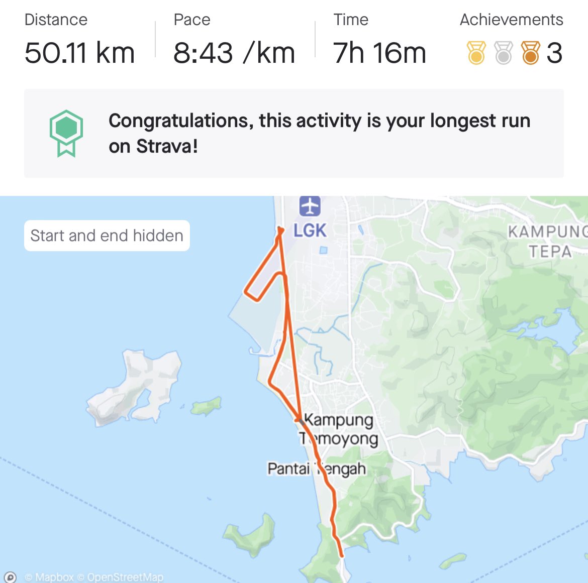 Refty's tweet photo. I woke up and decided to run 50 kilometers alone on the 14th of February.

Here are a few things I learned from my Forrest Gump moment.

1/8 https://t.co/ghP03MWb71
