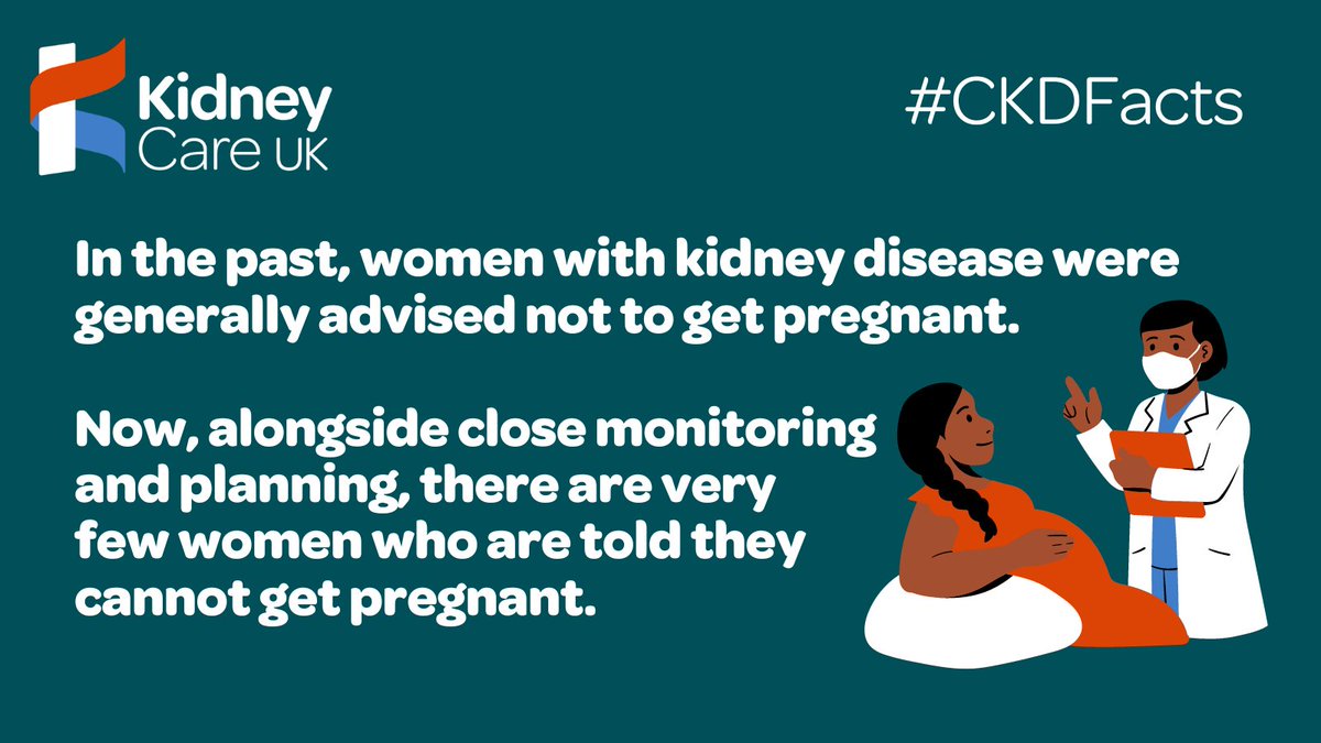 kidneycareuk's tweet photo. 💛 Today is #MothersDay so we wanted to reflect that in our #CKDFacts post. Pregnancy can be a bit more complicated, but not impossible, if you are diagnosed with chronic kidney disease (CKD)

💁 For more information on pregnancy &amp; CKD, click here: https://t.co/UK16mb0tOm https://t.co/r1FaiGiDt2