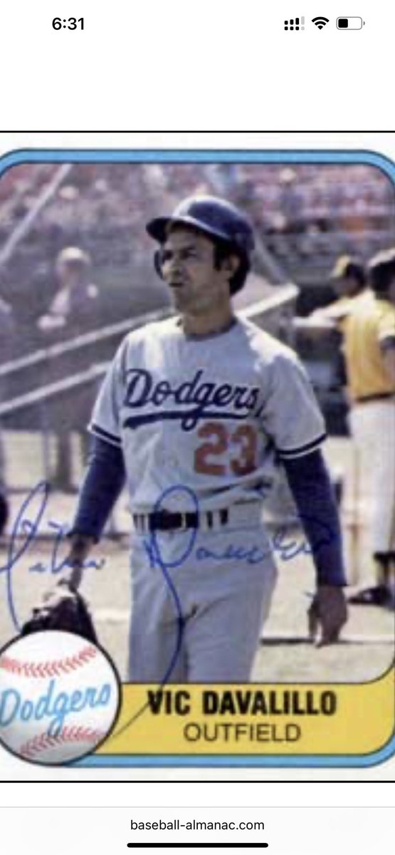 Stubbydws's tweet photo. @DodgersNation Vic Davalillo! Ha… I remember the KTTV broadcast capturing Vic smoking a cigarette in the dugout during a game. Lol! https://t.co/sEaBVrCtN3