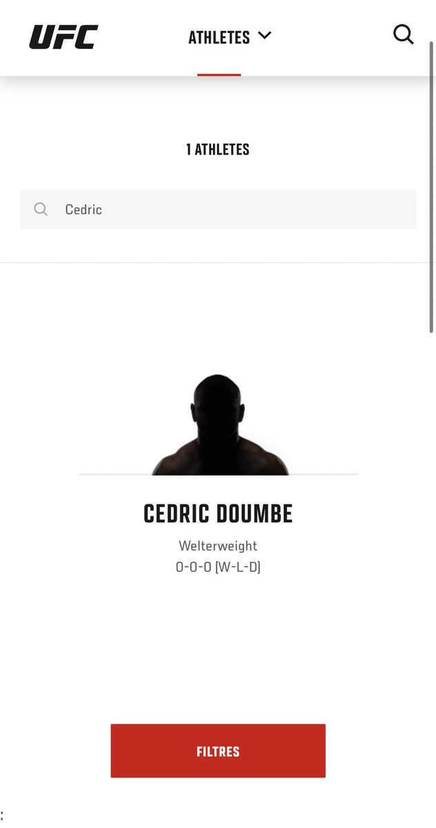 🚨🚨🚨 CEDRIC DOUMBE SUR LE SITE DE L’UFC

Le français aurait-il pris sa décision ? 🤔