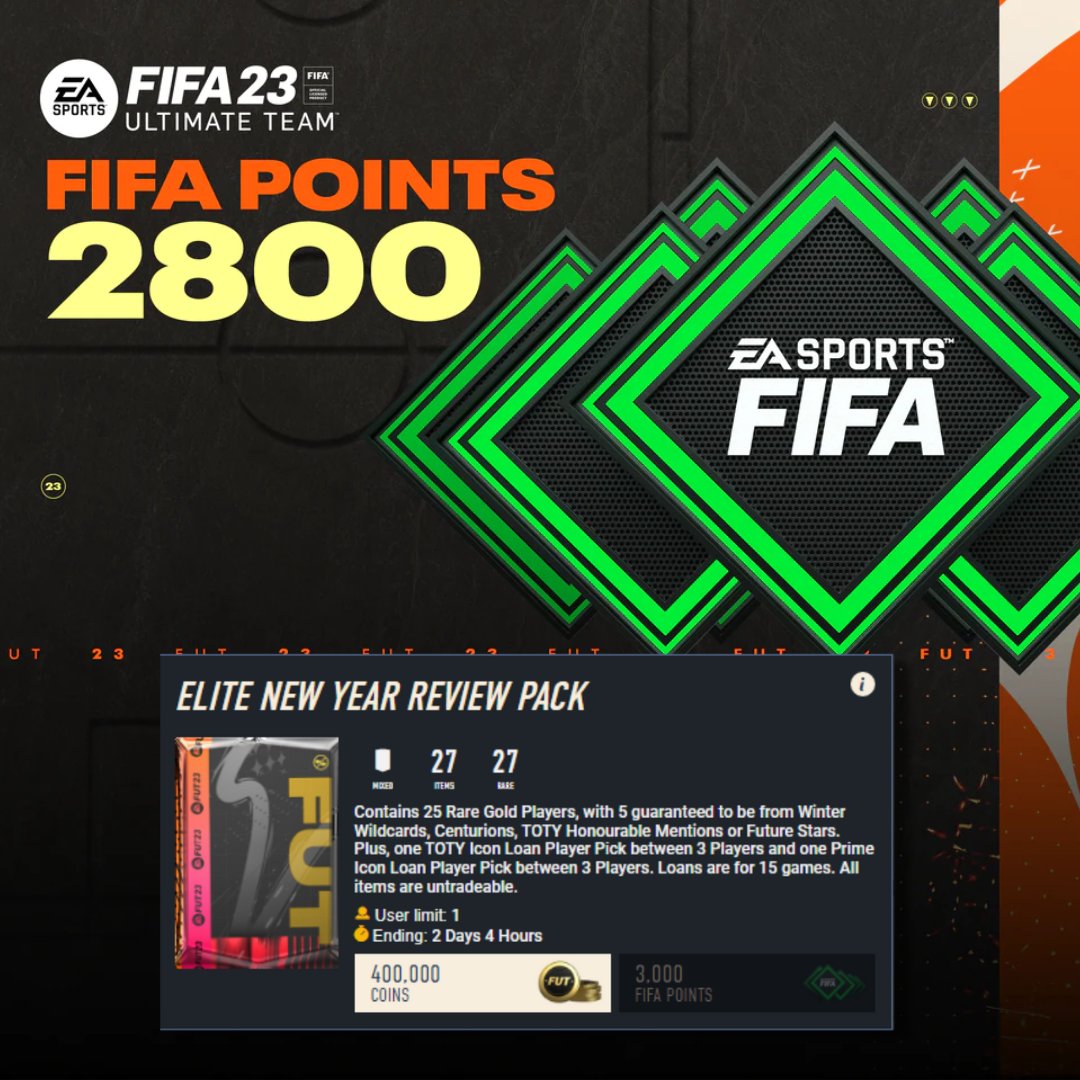 AsyFutTrader's tweet photo. 🚨FIFA POINTS GIVEAWAY 🚨

HUGE PACK ! 5 !! Guaranteed Promo cards 🔥
2800 FIFA Points will help 

All u need to do is : 

Retweet🔁+ Like 💚
Must be following @AsyFutTrader + @amaralfutpt 

Winner will be announced in 12-24h 👀

#fifapoints #fifagiveaway #fifapack #fifa23 https://t.co/yhRqVsVUWv