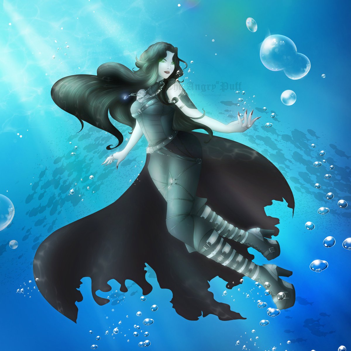 Had to learn real quick how to do the do for underwamter lighting :'D 

#Commission #commissions #comission #commisionsopen #dndart #DnDcharacter #DnD #dnd5e #digitalart #digitalpainting