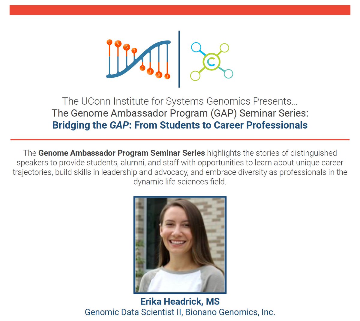 UConn Genome Ambassadors Program tweet media