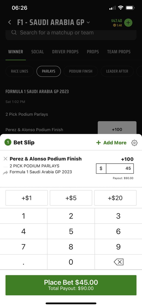 F1Bandits's tweet photo. ๐ธ๐ฆ๐จSaudi Arabia GP๐จ๐ธ๐ฆ
Question is still how reliable the cars are so here is a simple low risk dabble, hoping the front men can stay in front and land a spot on the podium. #F1B https://t.co/Vi0RjgT0ft