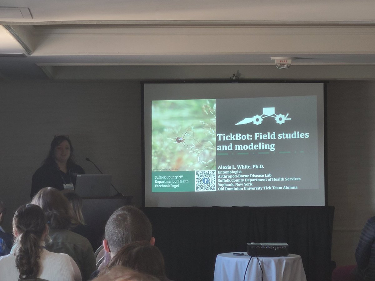 Erika Machtinger (inactive) (@machtingerlab) on Twitter photo Super presentation about the Tick Bot by <a href="/LexiWhite27/">Dr. Alexis L. White</a> from the @ODUTickTeam. This technology has potential for tick surveillance & control. Exciting to see innovative solutions being developed for important public health issues <a href="/EB_Entsoc/">EntSoc - Eastern Branch</a> <a href="/EntsocAmerica/">Entomological Society of America</a> <a href="/MUVE_ESA/">MUVE ESA</a> <a href="/TicksRock/">Holly Gaff</a> Super presentation about the Tick Bot by <a href="/LexiWhite27/">Dr. Alexis L. White</a> from the @ODUTickTeam. This technology has potential for tick surveillance & control. Exciting to see innovative solutions being developed for important public health issues <a href="/EB_Entsoc/">EntSoc - Eastern Branch</a> <a href="/EntsocAmerica/">Entomological Society of America</a> <a href="/MUVE_ESA/">MUVE ESA</a> <a href="/TicksRock/">Holly Gaff</a>