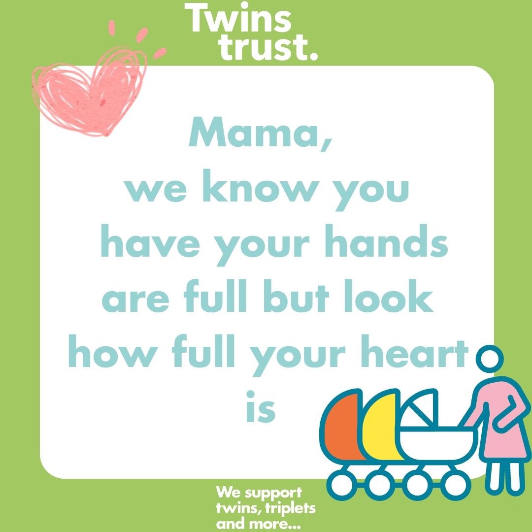TwinsTrust's tweet photo. Happy Mother’s Day to all the wonderful mums. We know that having twins, triplets and more can be a juggle at times. We think you are amazing. 🤍🤍 #happymothersday https://t.co/j7e9rRfvtg