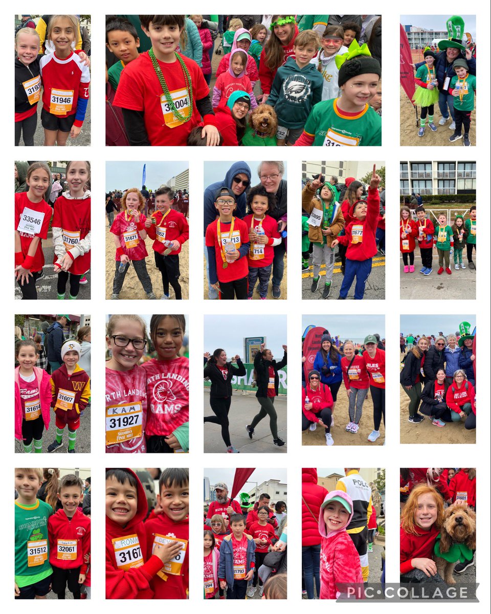 Super proud of our 82 <a href="/north_landing/">North Landing ES</a> Ram runners who participated in the #shamrockfinalmile ☘️! A special shout out to our staff for going the extra mile on a Saturday 😘 It was a GREAT day ❤️🏃‍♀️🤗
