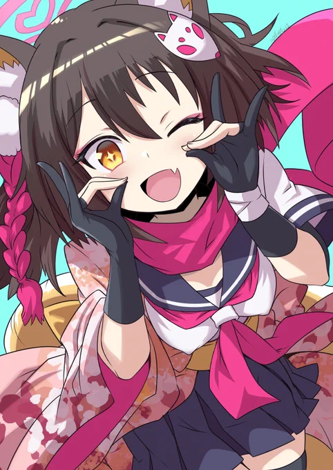 #三億アカウントの中から私を発掘してください イズナを現実に召喚するために絵を描いてますニンニン 