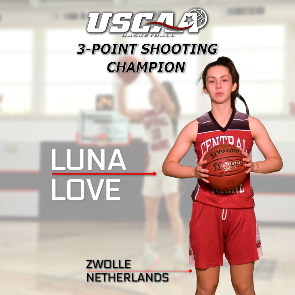 Down at the @uscaa National Tournament, <a href="/luna2002love/">Luna Love</a> won the 3-point shootout during the Skills Competition! 🇳🇱🏀🐴
-----
#cmmustangs #netherlands #maine #shooter #baller #hooper #cmwbvs #basketball #collegebasketball #nationaltournament