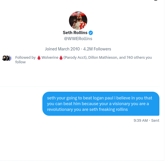 Do you think <a href="/WWERollins/">Seth Rollins</a> will see this