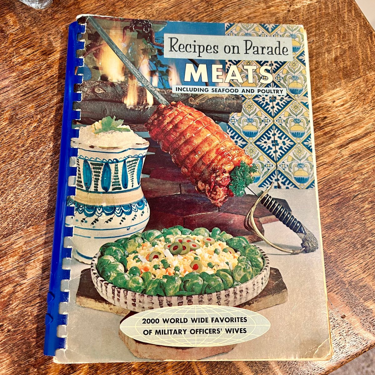 Excited to share the latest addition to my #etsy shop: Vintage Cookbook Recipes on Parade Meats including Seafood and Poultry Military Officers' Wives 1964 Kitchen Cook Chef Recipe Book Gift etsy.me/40eFXkx #cookbook #recipeskitchen #chefgift #midcentury