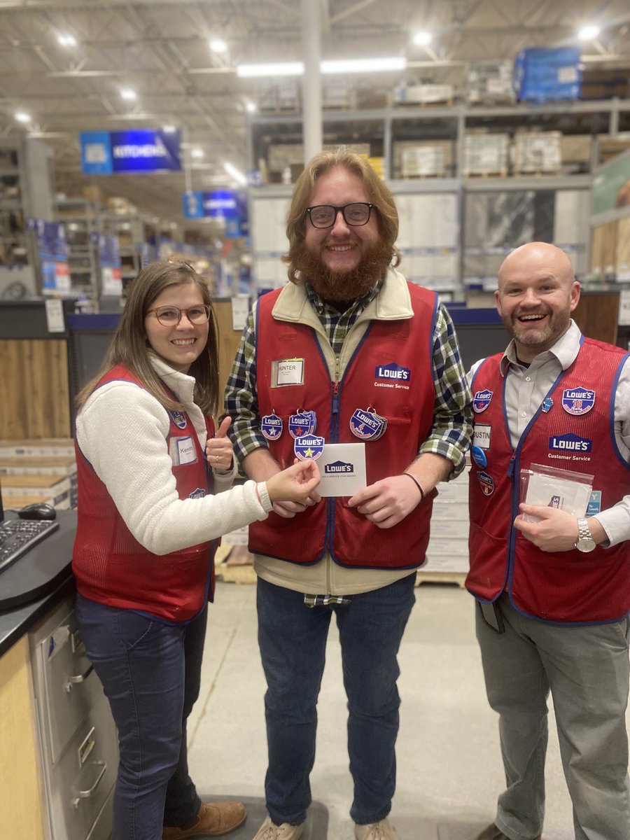 lowes0637 (@lowes0637) on Twitter photo Congratulations to Flooring Specialist Hunter on receiving his well deserved Gold Star from DMIS Kendra and Store Manager Dustin! We are proud to have you on our team! <a href="/dwest110/">d.west1</a> <a href="/867District/">District 867</a> <a href="/dwest110/">d.west1</a> <a href="/Lowes/">Lowe's</a> <a href="/specialtylowes/">Specialty & Services Selling at Lowe’s</a> Congratulations to Flooring Specialist Hunter on receiving his well deserved Gold Star from DMIS Kendra and Store Manager Dustin! We are proud to have you on our team! <a href="/dwest110/">d.west1</a> <a href="/867District/">District 867</a> <a href="/dwest110/">d.west1</a> <a href="/Lowes/">Lowe's</a> <a href="/specialtylowes/">Specialty & Services Selling at Lowe’s</a>