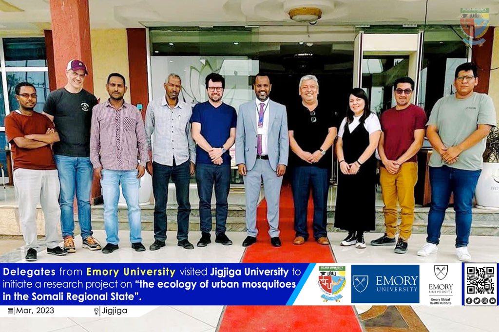 jigjigauniveth's tweet photo. Delagates from @EmoryUniversity visited @jigjigauniveth to initiate a research project on “the ecology of urban mosquitoes in the Somali Regional State”. https://t.co/MfU2g9ROYE