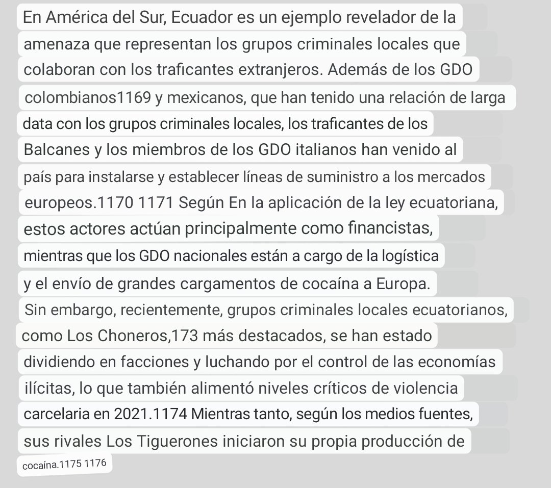 odhumca's tweet photo. En América del Sur, Ecuador es un ejemplo revelador de la amenaza que representan los grupos criminales locales que colaboran con los traficantes extranjeros. https://t.co/zi1GRFtPao