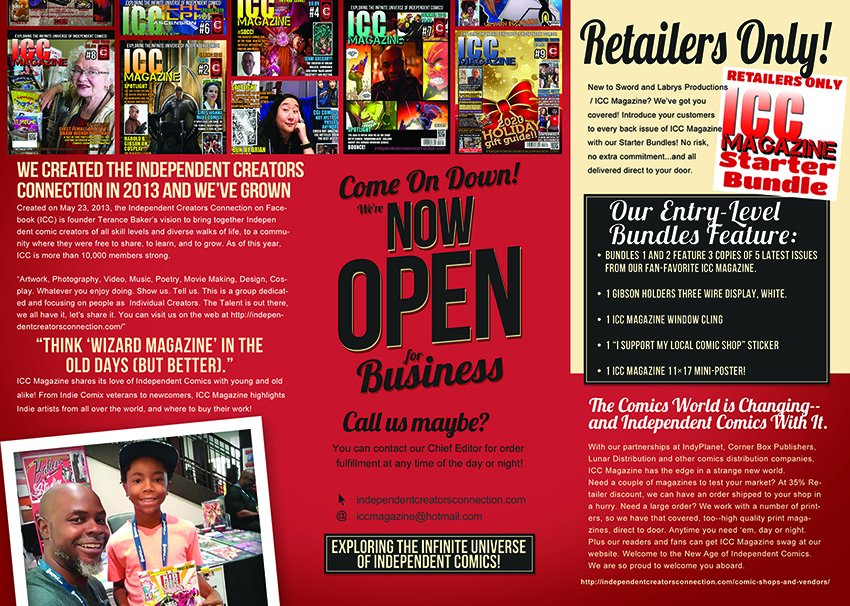 For a Limited Time Only: ALL #IndieComics advertising in #ICCMagazine is 50% OFF. SCORE your promotional ads in ICC Mag today! #Kickstarter promos too!
independentcreatorsconnection.com/advertise-2/