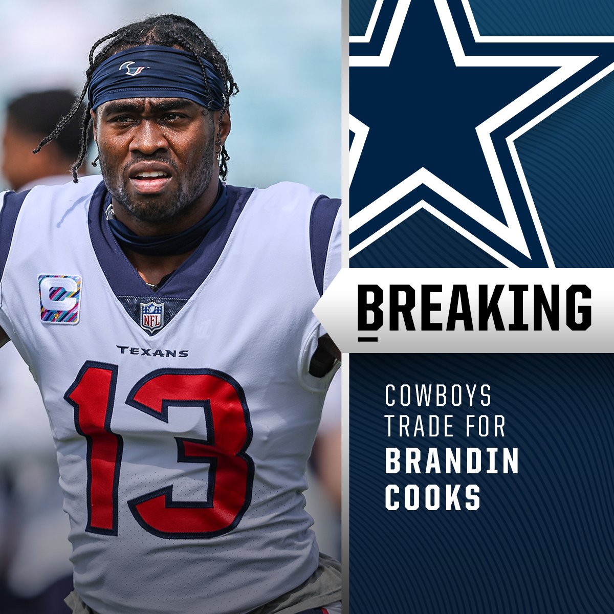NFL on Twitter "Texans trading WR Brandin Cooks to Cowboys for 2023