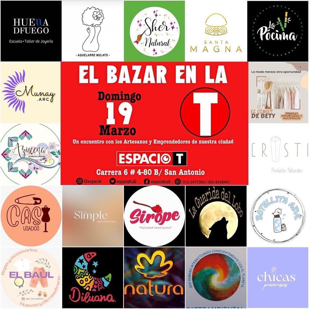 espaciotcali's tweet photo. Hoy hoy! T esperamos! 
Ven a gozar de un domingo diferente. 
25 emprendedores
comida, cerveza y 
buena música 

#caleñocompracaleño #caleñoapoyacaleño #emprendimientocaleño #espaciot #elbazardelat https://t.co/WchMOMFb3q