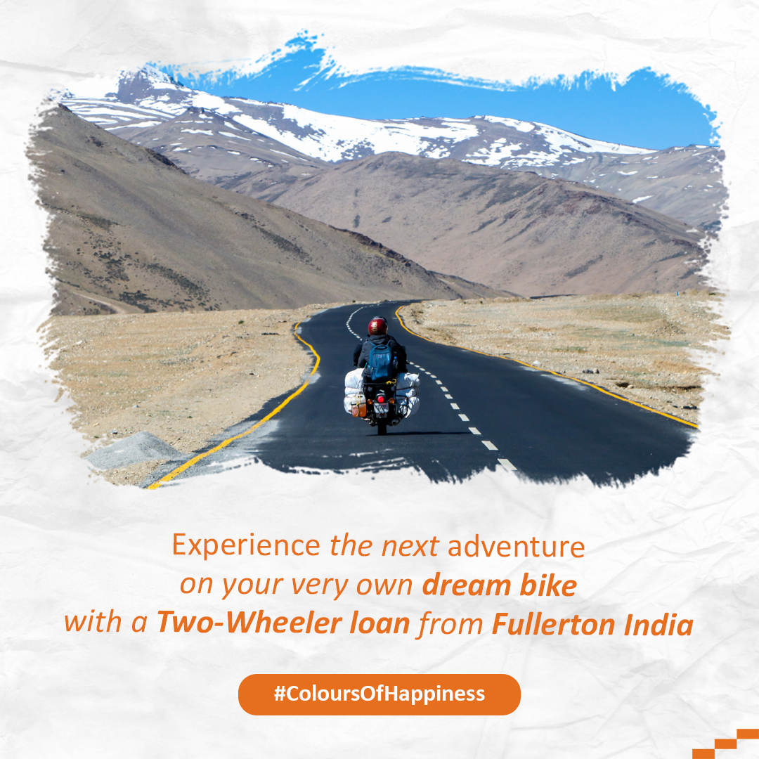 SMFGIndia's tweet image. Embrace the call of the roads and the terrains to make memories that will last a lifetime, on your very own dream bike. Apply now for a two-wheeler loan: bit.ly/3LzFJzV

#ColoursOfHappiness #FullertonIndia #TwoWheelerLoans #FullertonLoans #Funds