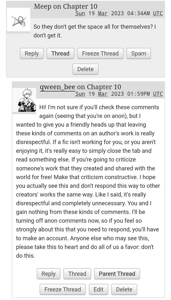 Posting it here, too, because I think it should be said.