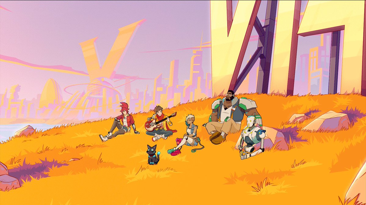 GinJukebox's tweet photo. Finished #HiFiRush last night, such a great game! I definitely recommend people give it a shot. The songs are so great, during a boss fight you're listening to Nine Inch Nails and it's just perfect. The world is alive and beautiful as well. Check it out! https://t.co/JpXdQDRBIb