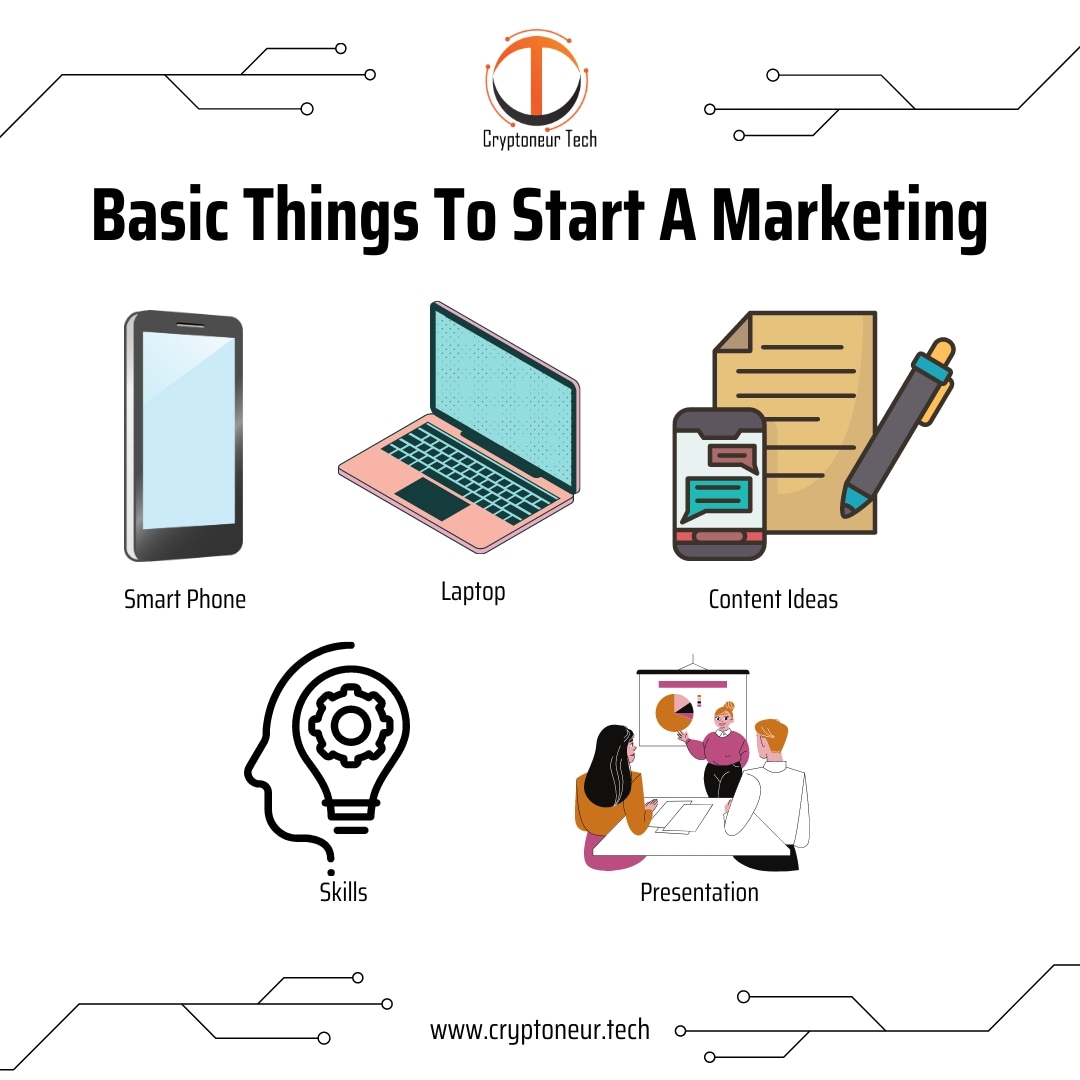 Cryptoneurtech's tweet photo. What other things should you have to start marketing?
Write in the Comment Box!

#cryptoneurtech #digitalmarketing #branding #socialmediamarketing #seo #smm #digitalart #CNFTECH https://t.co/yrfPkfUuZu